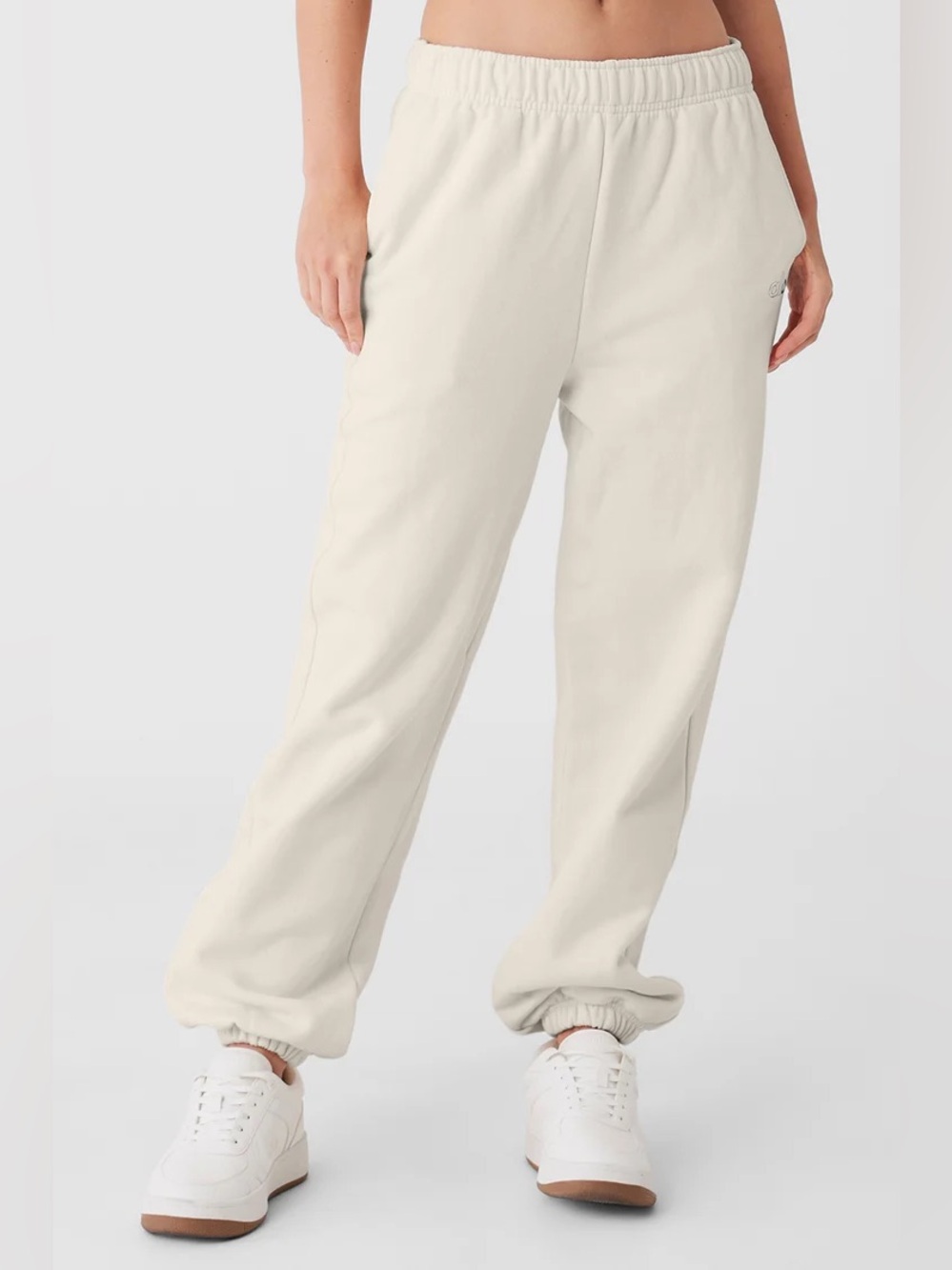 Alo Women’s Accolade Bone Athleisure Casual Elastic-Waist Sweatpants